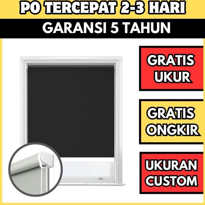 Tirai Roller Blind Custom - Blind Roller - Tirai Gulung - Roller Blind Blackout