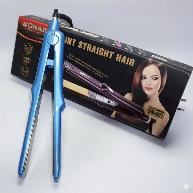 Catokan Rambut Sonar SN-831 2in1 Lurus, Curly, Styling Salon di Rumah Catokan Rambut Multifungsi Ant