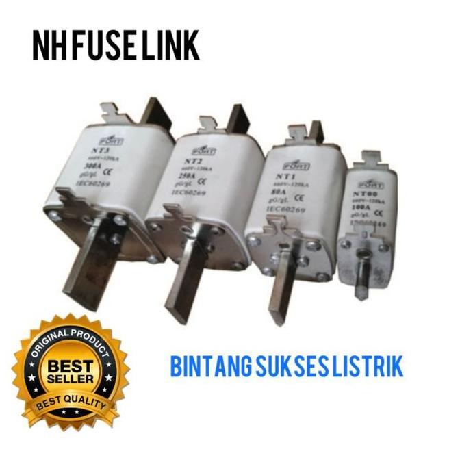 Pilihan - Original Fuse Link Nh Nh-00 Nt Fuse Nh00/C 25A 35A 40A 50A 63A 80A 100A 125A 160A
