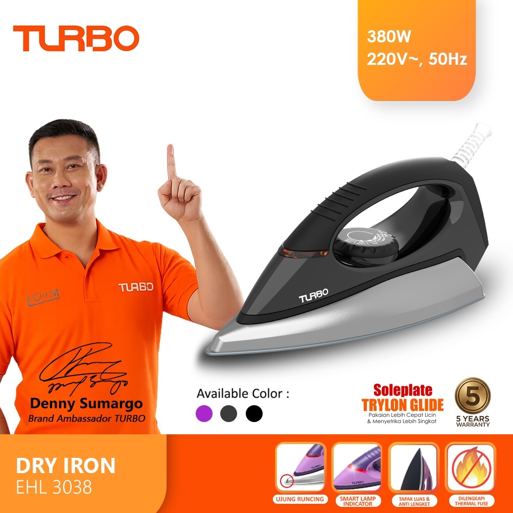 Setrika TURBO EHL3038 Dry Iron EHL 3038