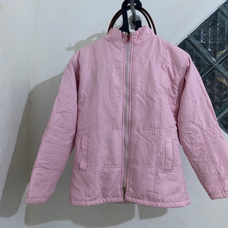 PL JAKET PARASUT PUFFY BABY PINK