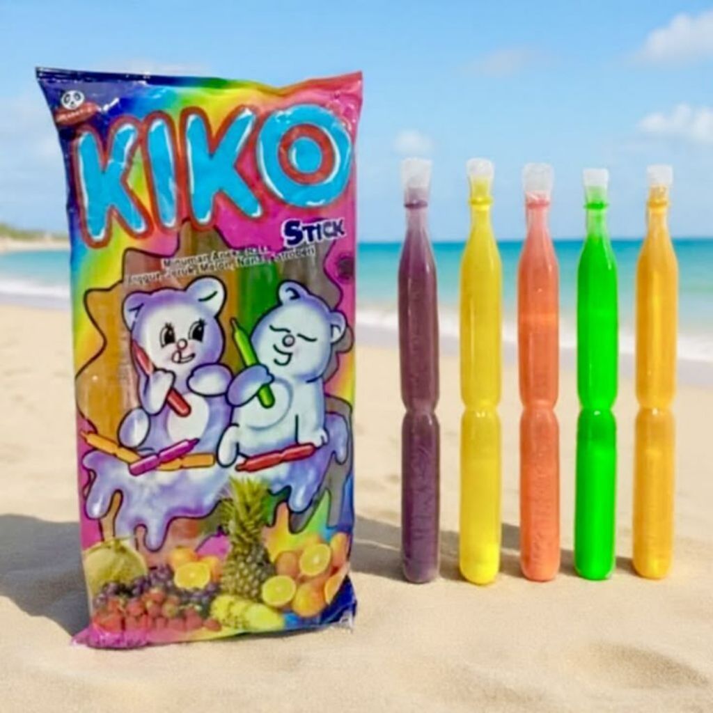KIKO Es Stik Jelly - 10 Sticks, Rasa Buah Alami, Berserat Tinggi