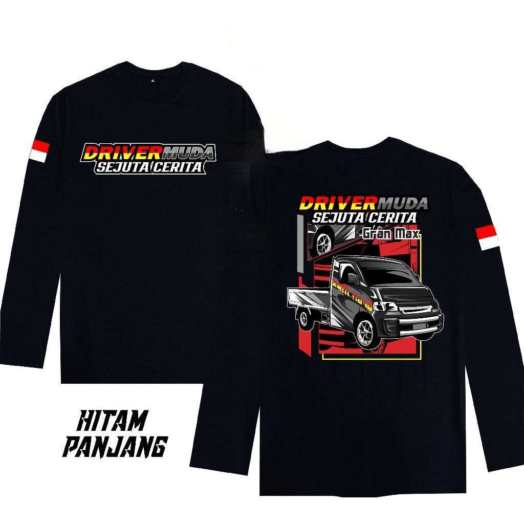 KAOS LENGAN PANJANG DRIVER GRAND MAX ABU DRIVER MUDA PUNYA CERITA
