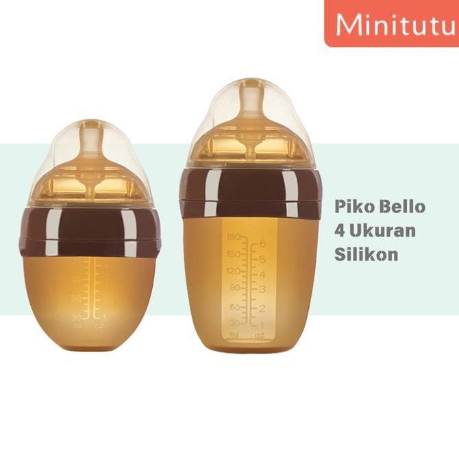 TERBARU Minitutu Botol Susu Bayi Piko Bello Anti Colic Dot Silicone Food Grade Anti Kolik (WIDENECK)
