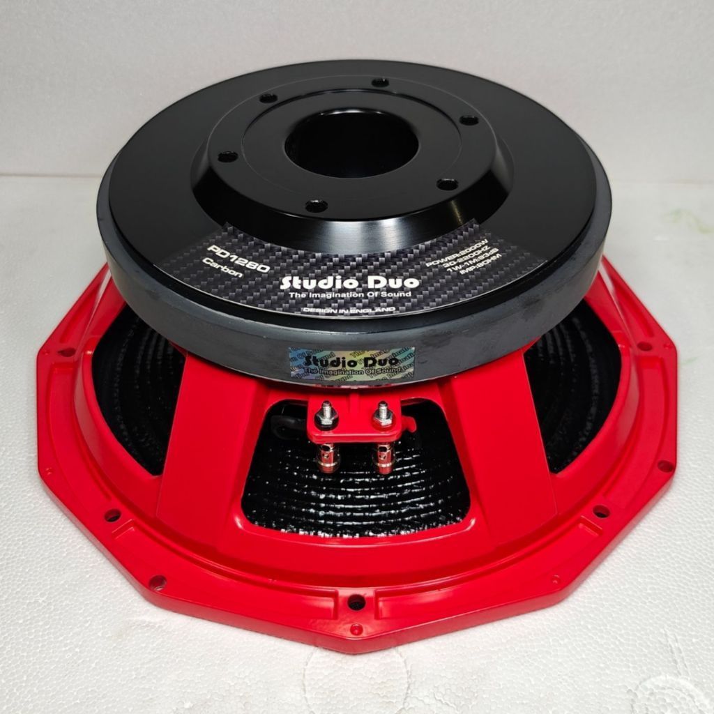 Komponen Speaker / 12 Inch / Studio Duo PD1280 Carbon Merah / VC 4 IN / STD PD1280 PD 1280 Red / 93 