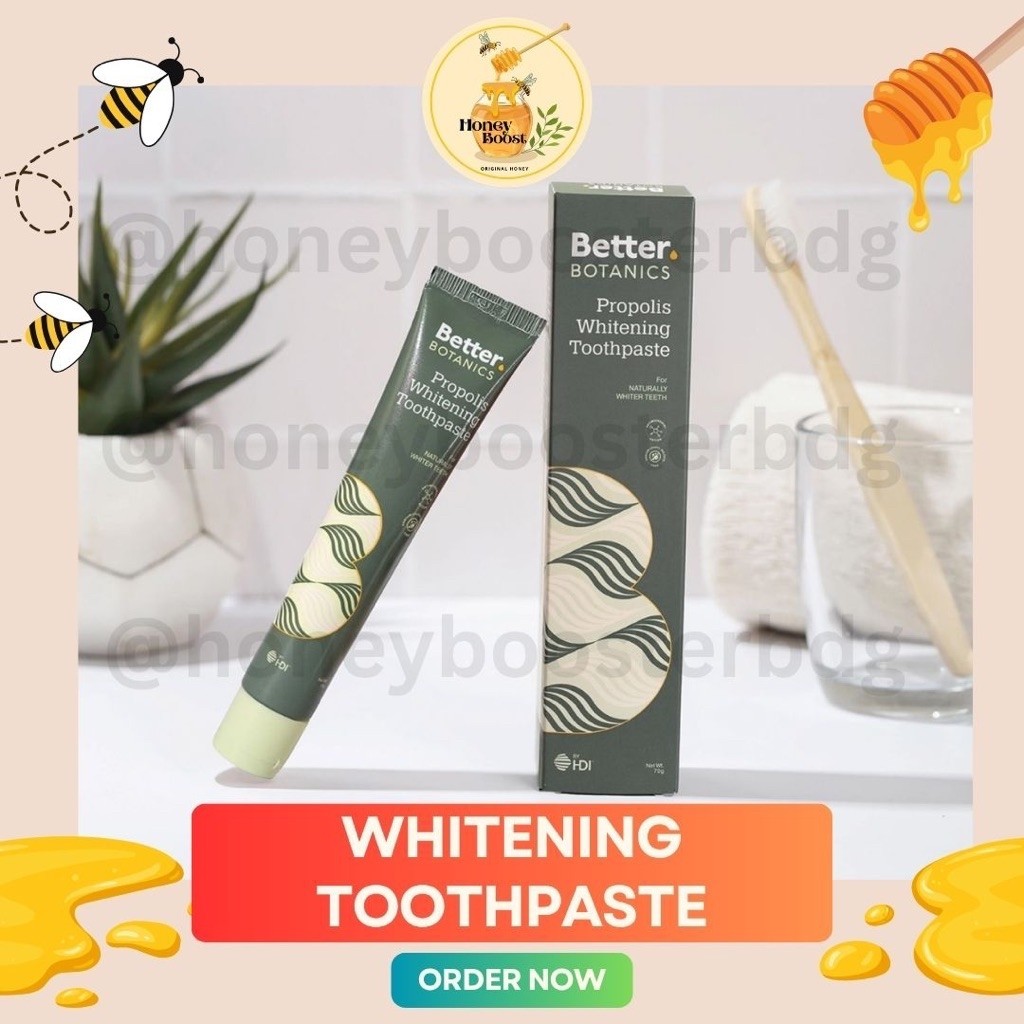 Better botanics propolis whitening toothpaste / pasta gigi hdi / pemutih gigi odol pasta gigi