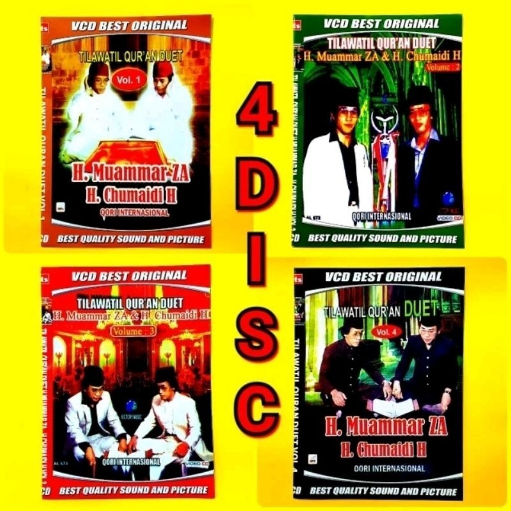 KASET VCD TILAWATIL QURAN H MUAMMAR ZA DUET H CHUMAIDI-KASET VCD H MUAMMAR ZA-KASET DVD MUAMMAR ZA