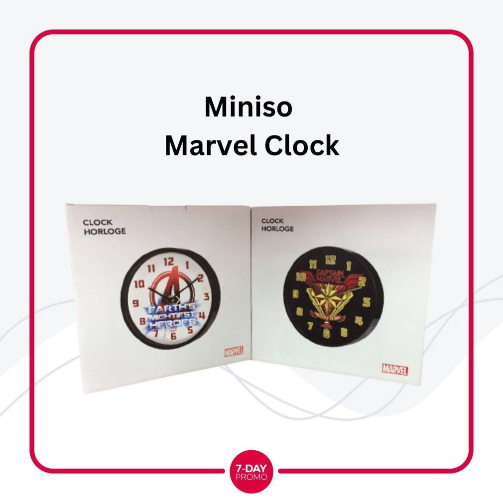 [WIRA] Marvel Clock Jam Dinding Miniso