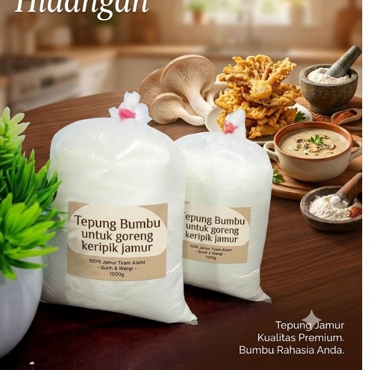 Tepung + Bumbu untuk goreng jamur crispy