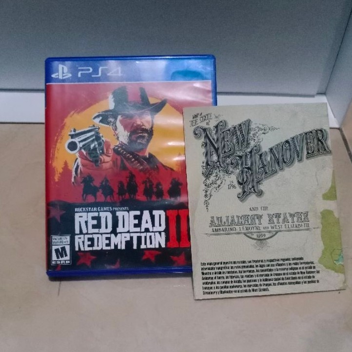 BD/KASET RDR 2 + MAP PS4 SECOND (LIKE NEW)