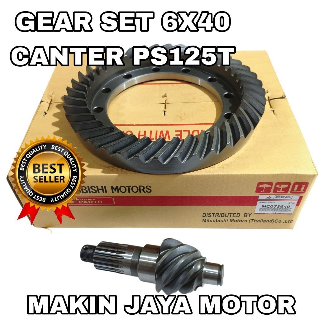 GEAR SET CANTER 6X40 GIGI GARDAN MITSUBISHI CANTER PS125 TURBO 125PS HD RASIO 6X40