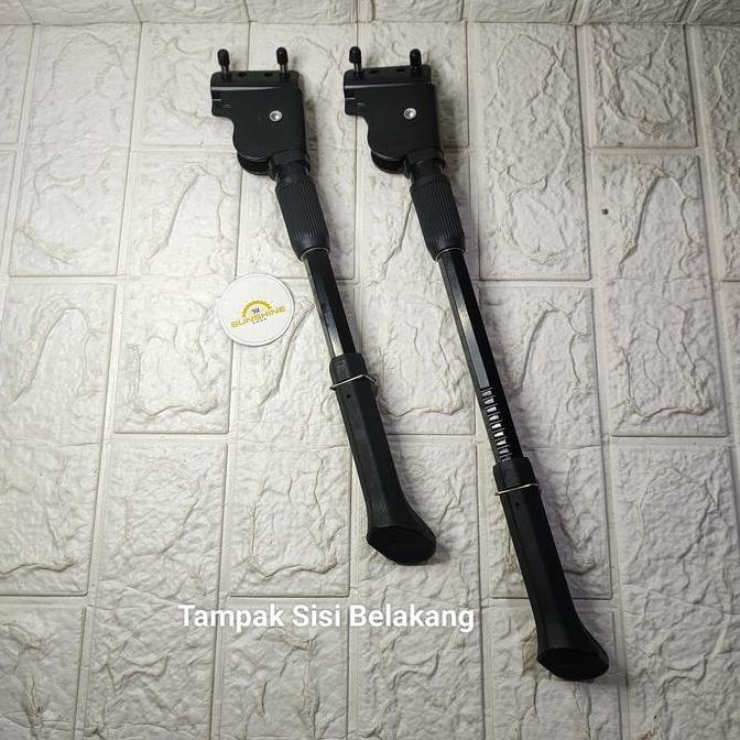 Ready Jagang Standar Samping STRUMMER Model Baut 2 Lubang 4 Jarak Antar Titik Tengah Lobang 2cm - 4c