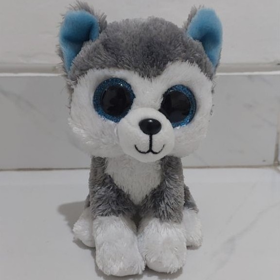 Preloved  Ty Beanie Boos "Slush" The Husky Dog regular +-15cm
