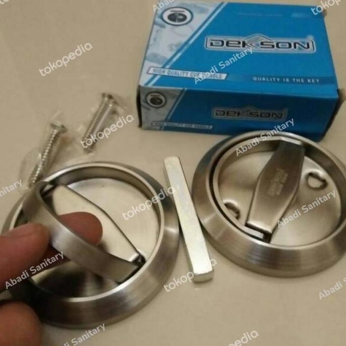 Handle Pull Plate Bulat Dekson PP 009 SS Stainless Handle Pull Plate