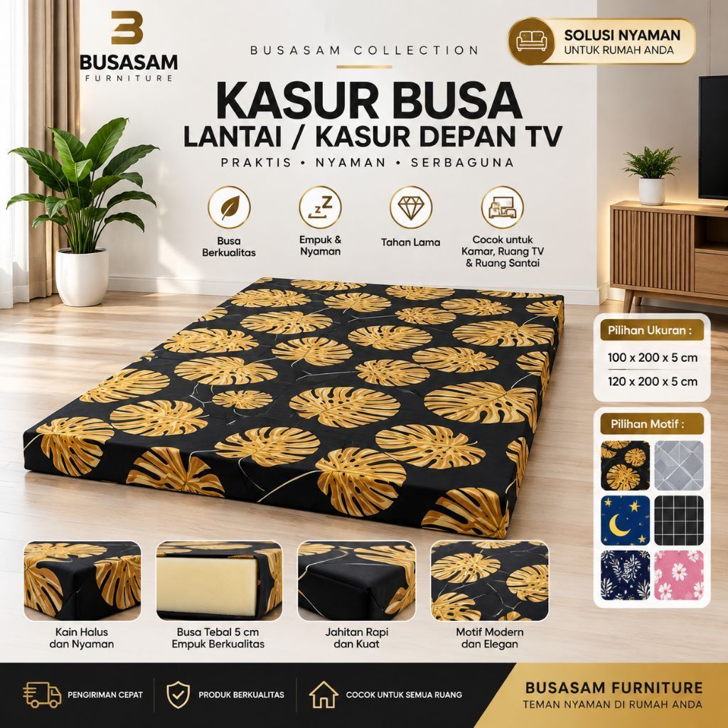 KASUR BUSA TEBAL 5CM KASUR LANTAI KASUR DEPAN TV KASUR SPON MAYRAS LANTAI