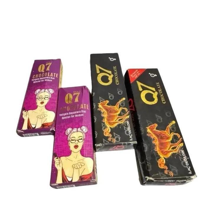 Coklat Q7 Chocolate Dewasa Turkey Rekomendasi //Pasut - 100% Natural & Aman - Black, Cokelat