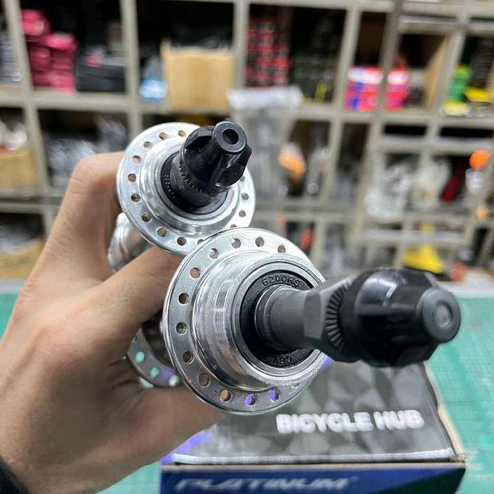 Ready Hub Platinum Quick Release QR 36 Hole Dua Sisi Drat Ulir Sepeda MTB Federal Lipat 36 Hole Allo