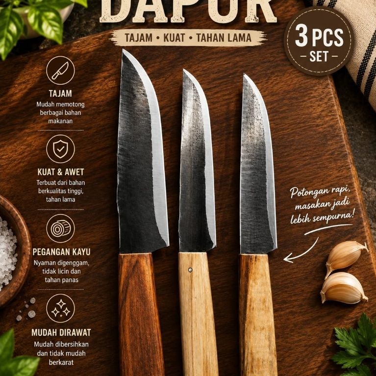 PISAU GAGANG KAYU DARI GERGAJI SINSO 3pcs