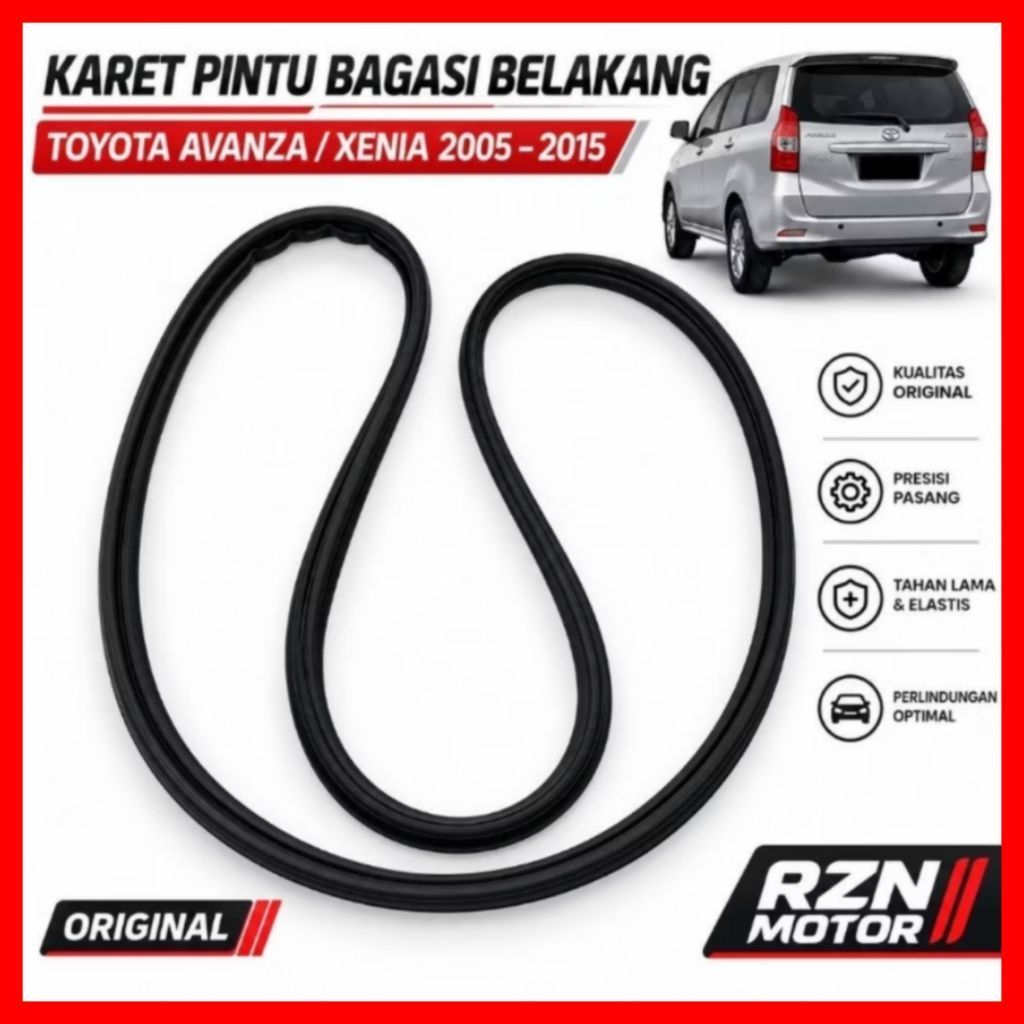 karet bagasi belakang karet peredam pintu mobil toyota avanza xenia 2005-2015