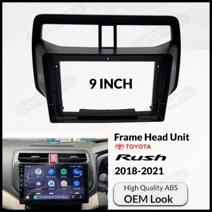 BEST DEAL FRAME ANDROID RUSH 2018 HEAD UNIT ANDROID 9 IN ALL NEW RUSH 