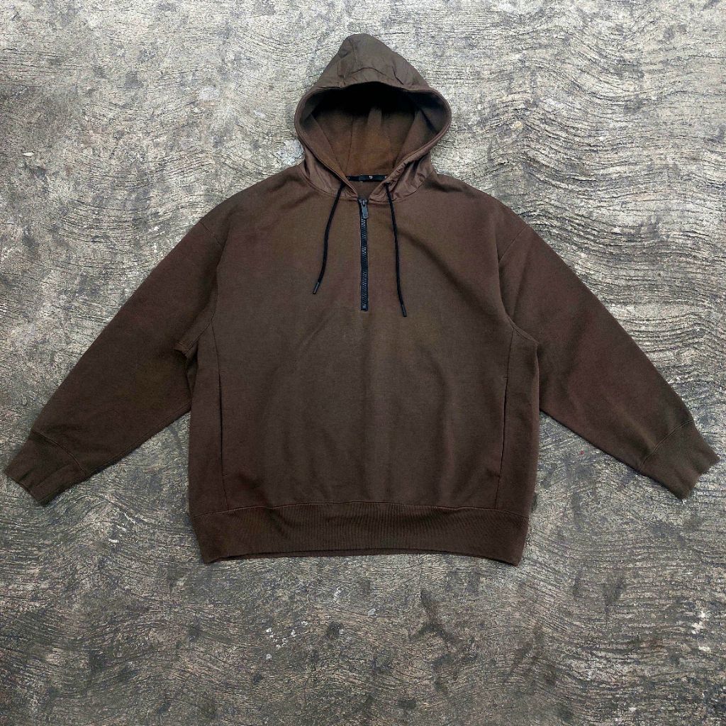 Uniiqlo +J Jil Sander Dry Sweat Half-Zip Pullover Hoodie