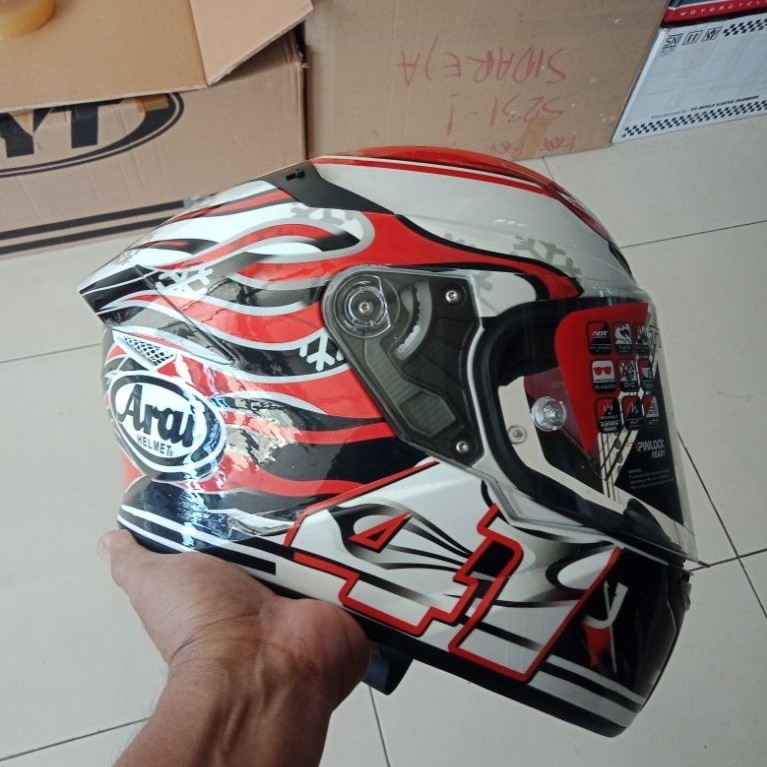 Helm KYT TT Course haga Repaint