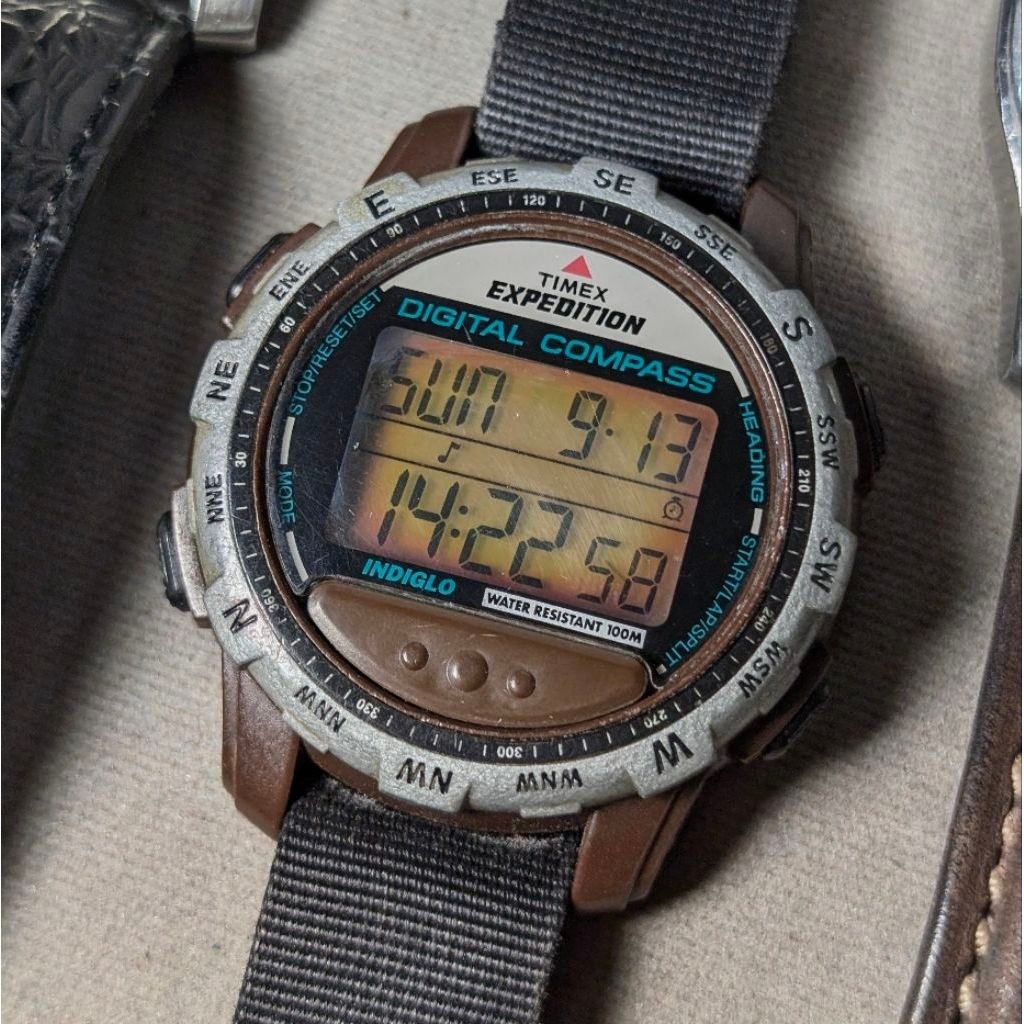 1989 Timex Expedition Digital Compass-Indiglo