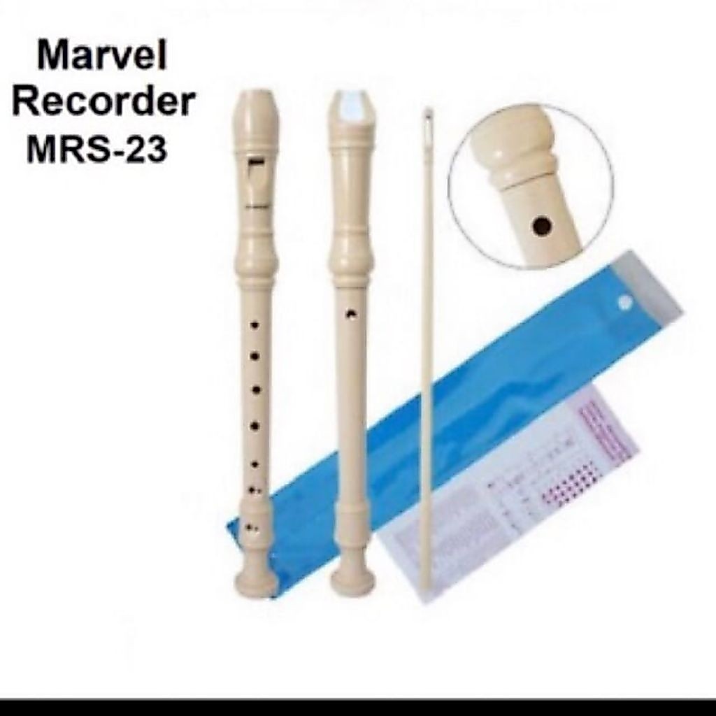 Seruling Alat Musik Tiup / Suling Merk Marvel Original MRS 23 Cover PVC Plastik