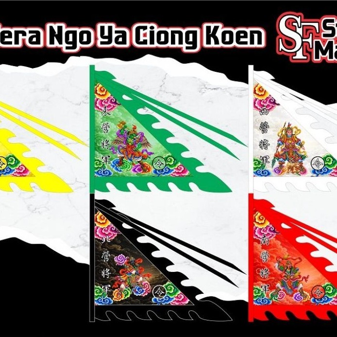 bendera 5 jendral GO HONG CIONG KOEN / ngo ya ciong koen NEW