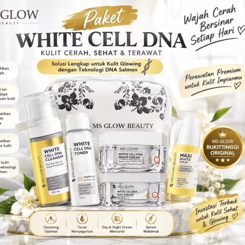 MS GLOW Paket White Cell Dna free Elixir Maxi