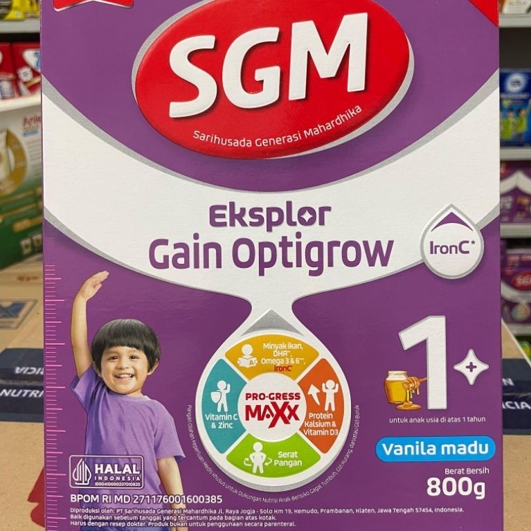 (BalanganKids) SGM Eksplor Gain Optigrow 1+ 800gr, SGM Eksplor Gain Optigrow 1+ 400gr, SGM Ananda Ga