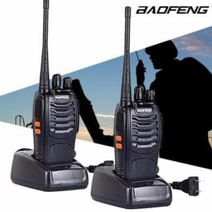 Paket 2 Unit Sepasang Radio Komunikasi HT Handy Talky BAOFENG BF 888S