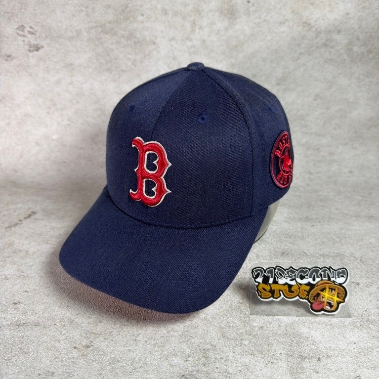 Topi MLB Boston Navy Dewasa Second