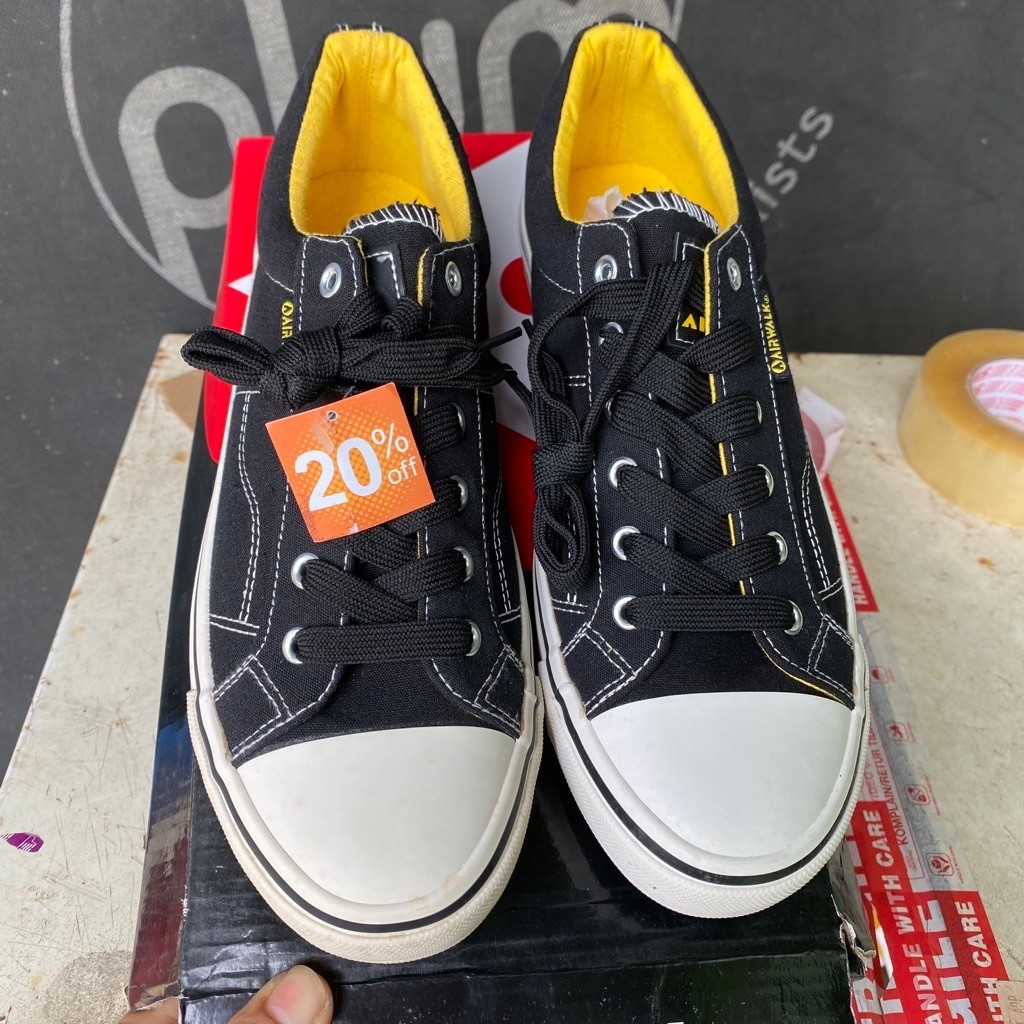 size 41 Sepatu Airwalk Original Ames Black Men Noda Display toko