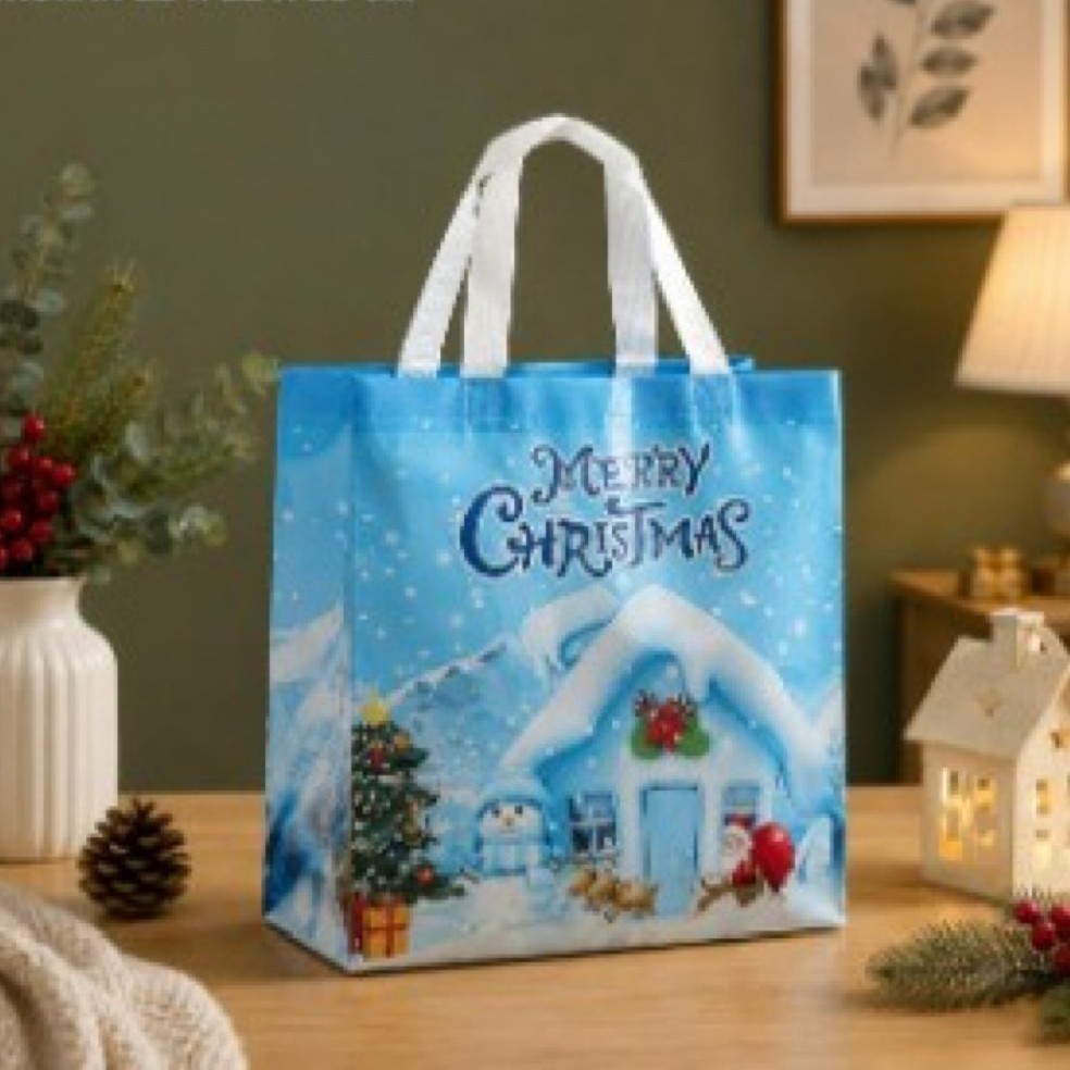 (12 PCS) TAS SOUVENIR LAMINASI ANAK / TAS ULANG TAHUN/ TAS KADO NATAL
