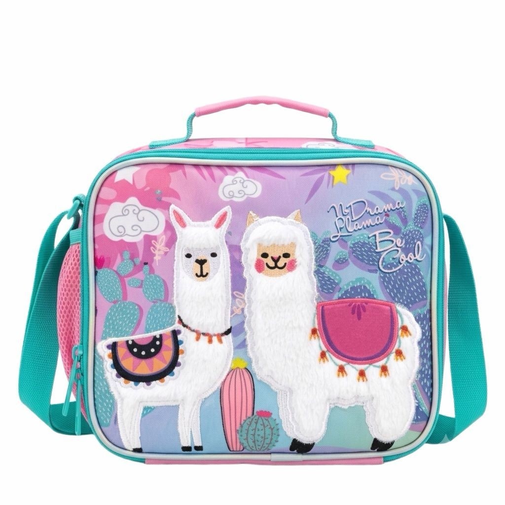 Tas Bekal Makan Anak Eazy Kids 3D Llama Alpaca Pink Tosca Bulu Perempuan Lunch Bag Original Lavie St