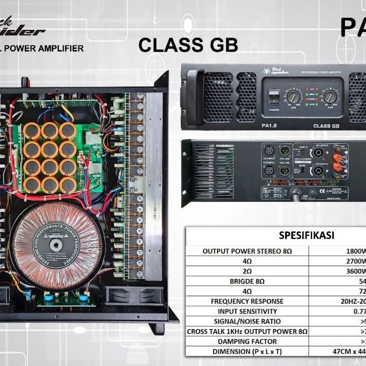 POWER BLACK SPIDER PA 1.8/ Power Black Spider Pa 1.8/ power black spider pa 1.8