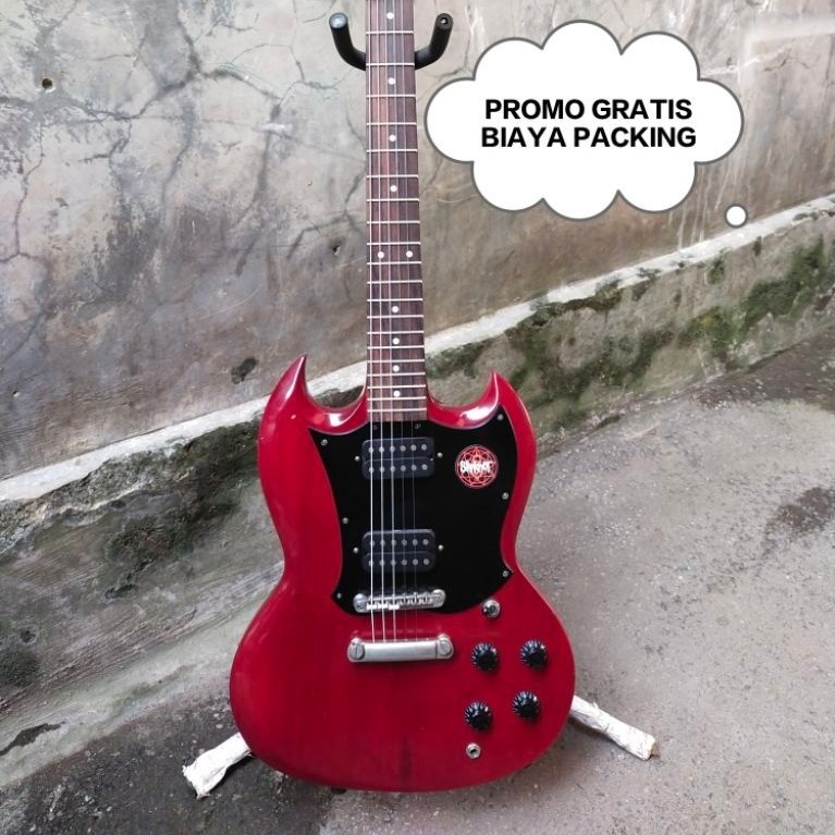 GITAR GIBSON SG CUSTOM STANDAR PABRIKAN ada nomor serinya (bukan custom rumahan) Gitar Listrik Elekt
