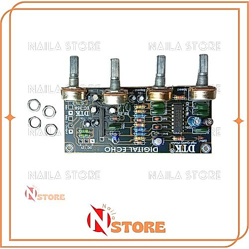 Kit DTK Super ECHI 2 Mic Berkualitas/Super Digital Echo Repeat Plus 2 Mic Produk DTK Kit echo riveb 