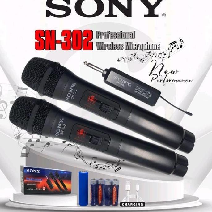 Musica- Mic Microphone Mikrofon Wireless Sony Sn 301 (1 Mic) Sn 3 (2 Mic) Microhone Mic Mikrofon Tan