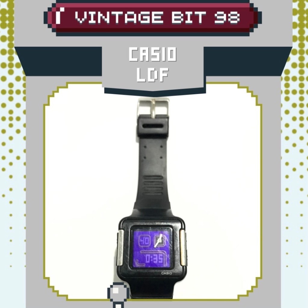 CASIO LDF LCF POP TONE ORIGINAL SECOND VINTAGE WATCH