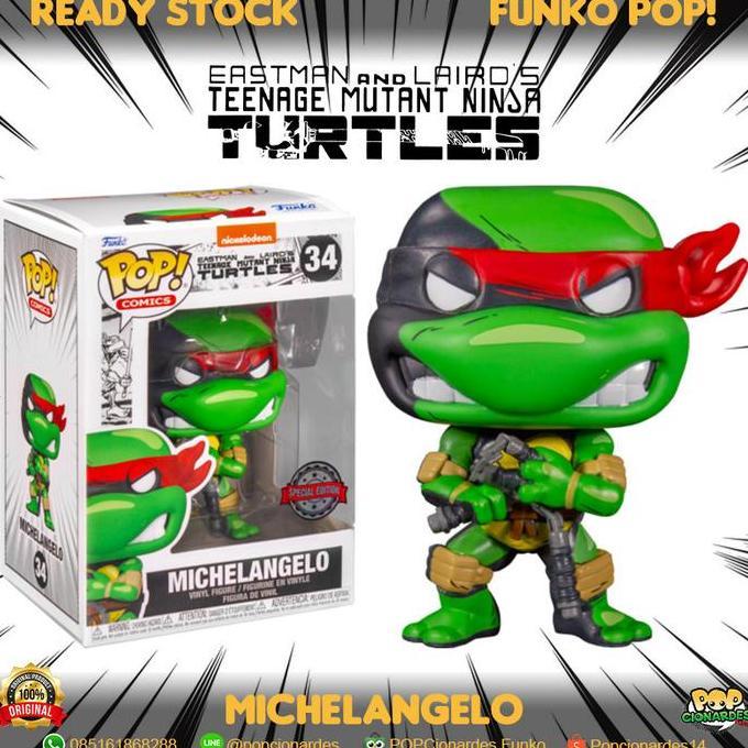 Funko POP Comics Teenage Mutant Ninja Turtle - Michaelangelo Comic #34 (TERBAIK) (TERBARU) (TERMURAH