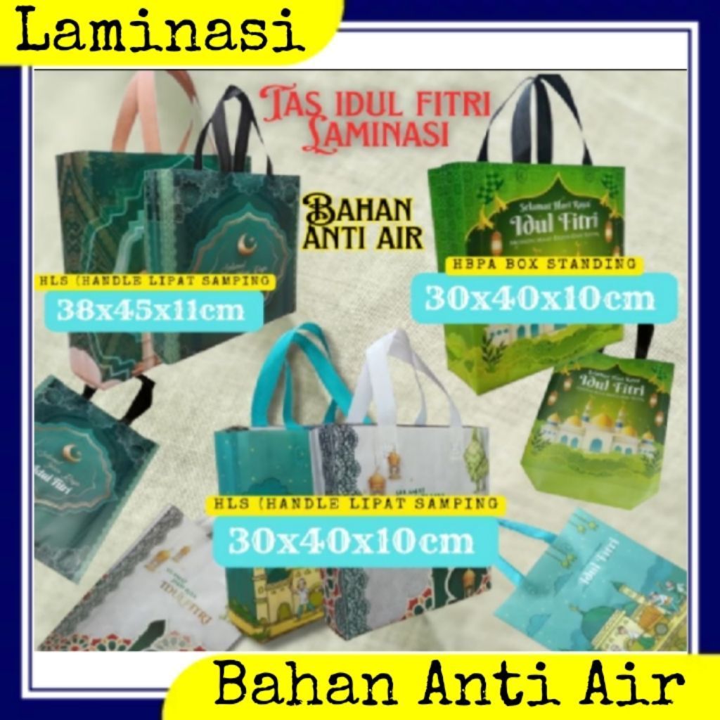 Tas Kain Spunbond Laminasi Lebaran Goodiebag sembako Souvenir Seminar TasKado Ulangtahun sablon parc