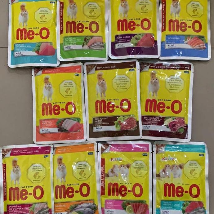 Milku- 1Dus Isi 24Pcs Meo Sachet Pouch 85G Junior/Adult All Varian No Whiskas