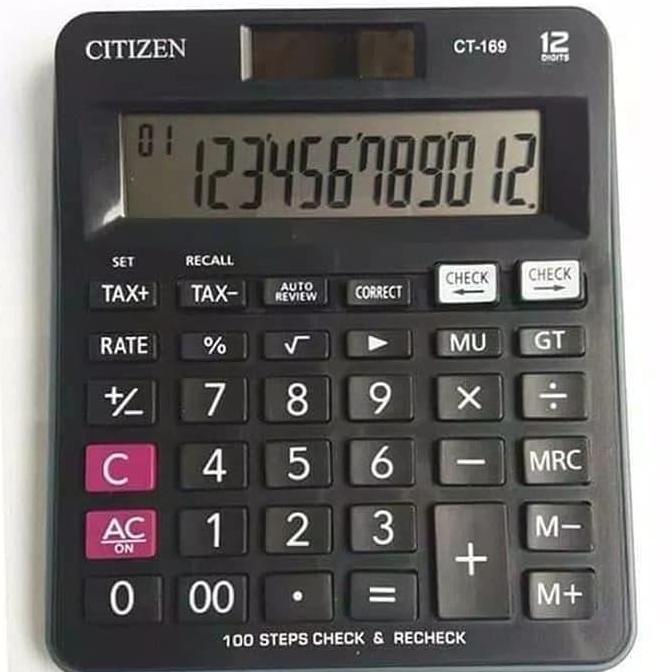 KALKULATOR CITIZEN CT 169 - CALCULATOR TYPE CT - 169
