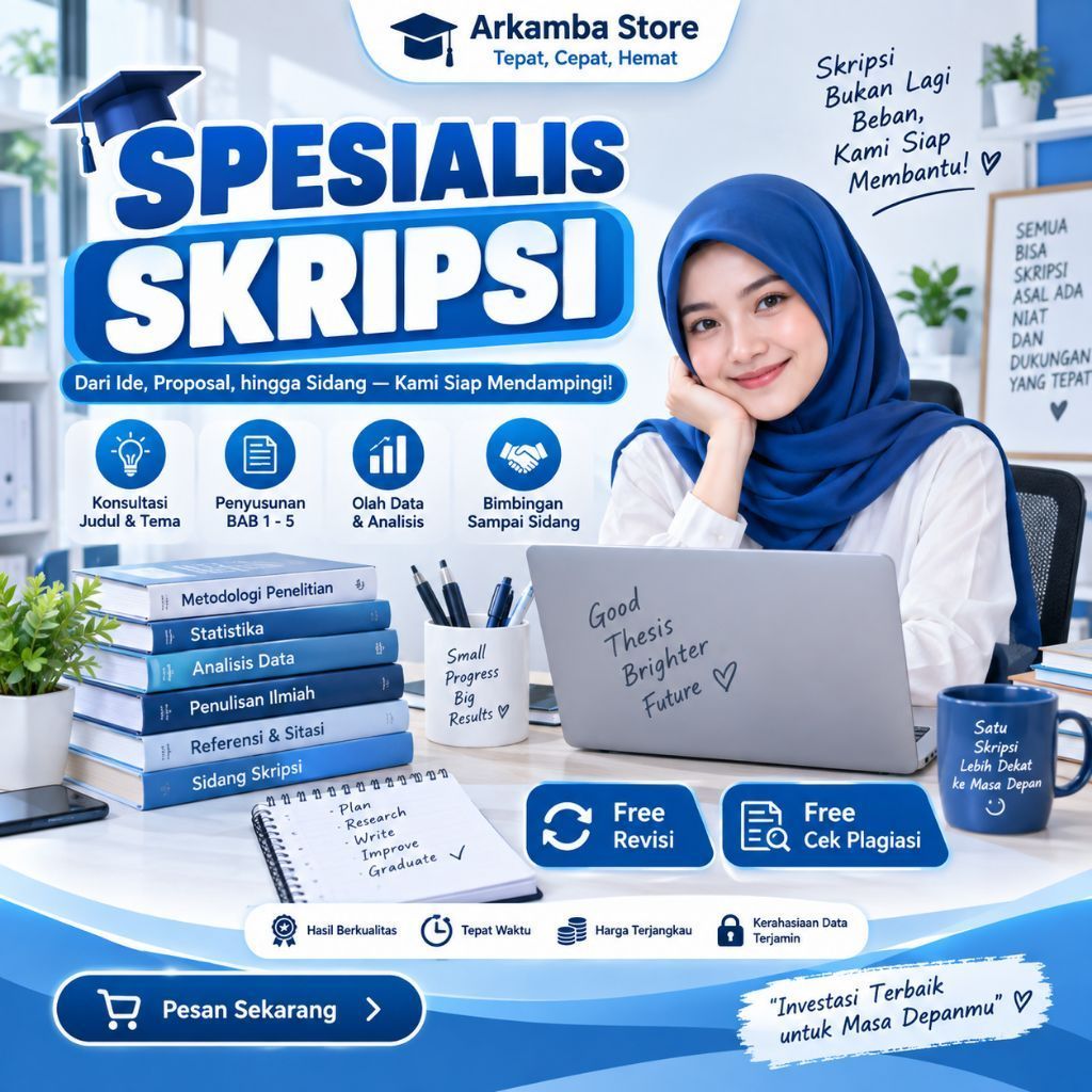 ARKAMBA STORE SPESIALIS SKRIPSI FREE REVISI + TURNITIN