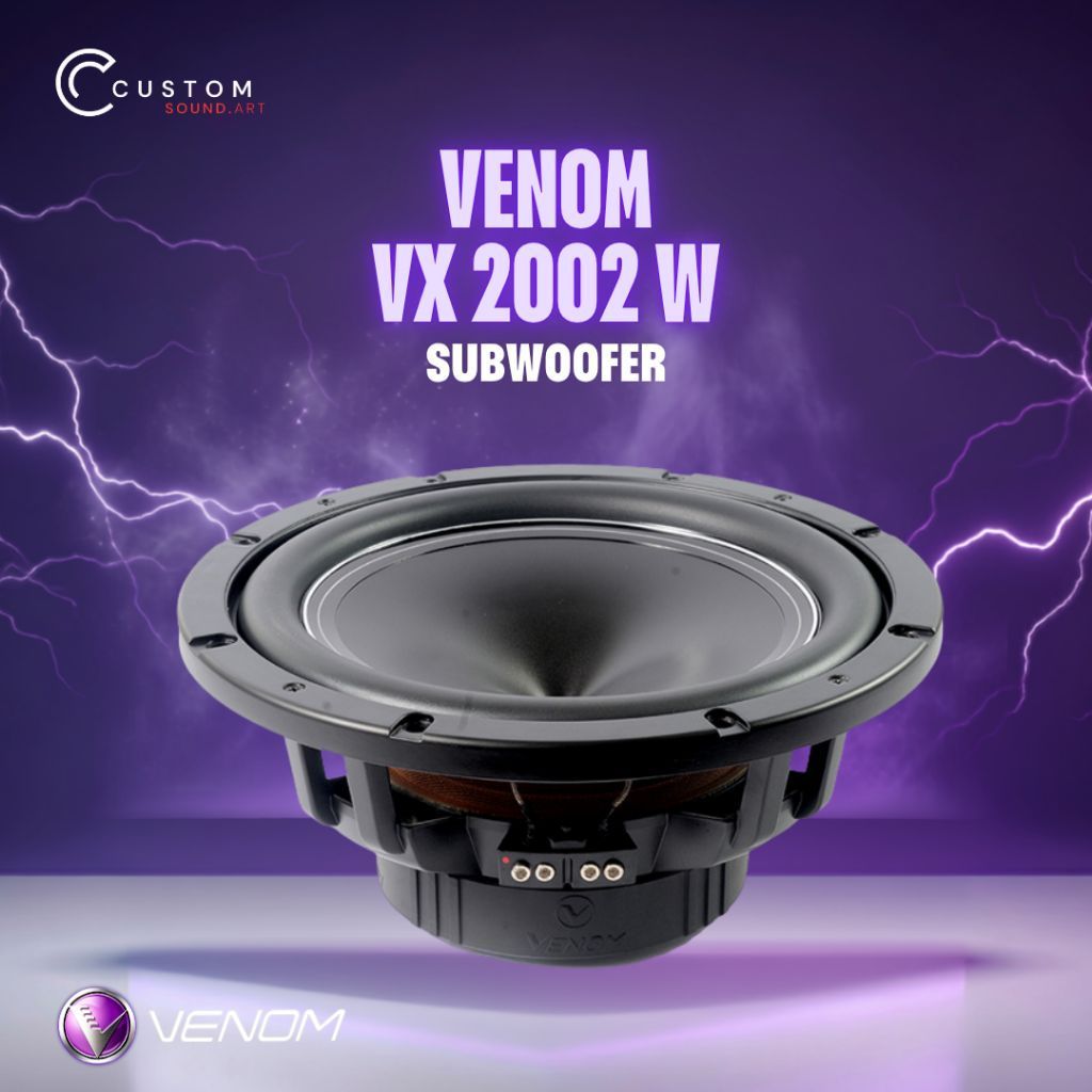 Subwoofer Venom VX 2002 W Speaker Bass Audio