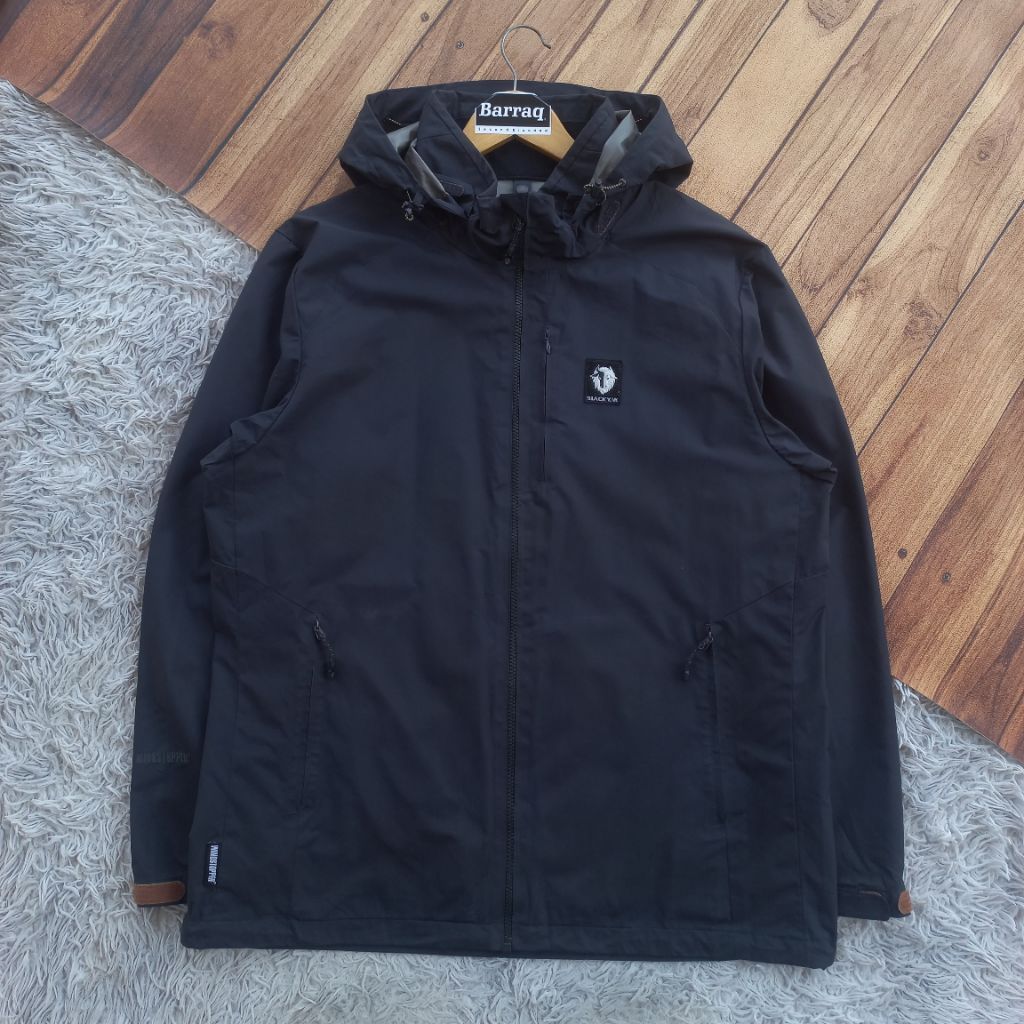 Jaket Outdoor Blackyak Blocktech Windstopper Charcoal NOT gorpcore goretex running sports lightweigh