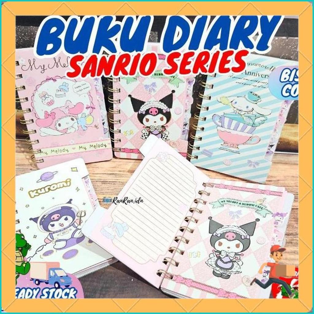 Buku Diary Sanrio/ Buku Notes Sanrio/Buku Kecil Sanrio/ Buku Motif Sanrio Gratis Ongkir