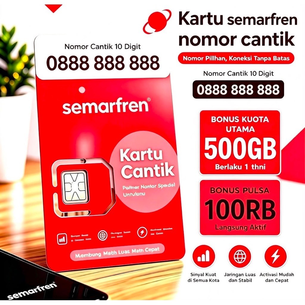 Promo kartu perdana 10digit bonus kuota